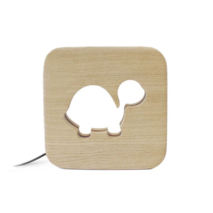 Veilleuse en bois kids Tortue Blumen