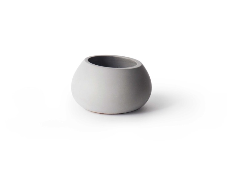 Cache-pot en béton Brut