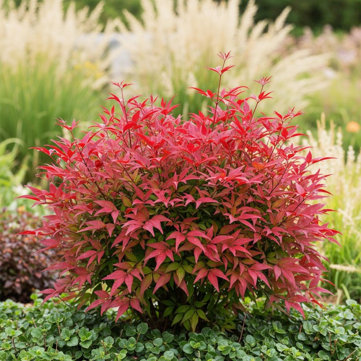 Nandina domestica Blush Pink en pot