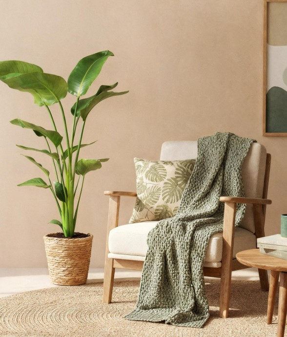 Strelitzia nicolai et panier