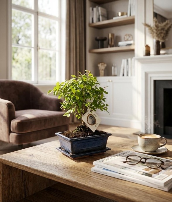 Arbre bonsaï et pot en...