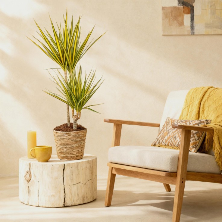 Dracaena Sunray et panier