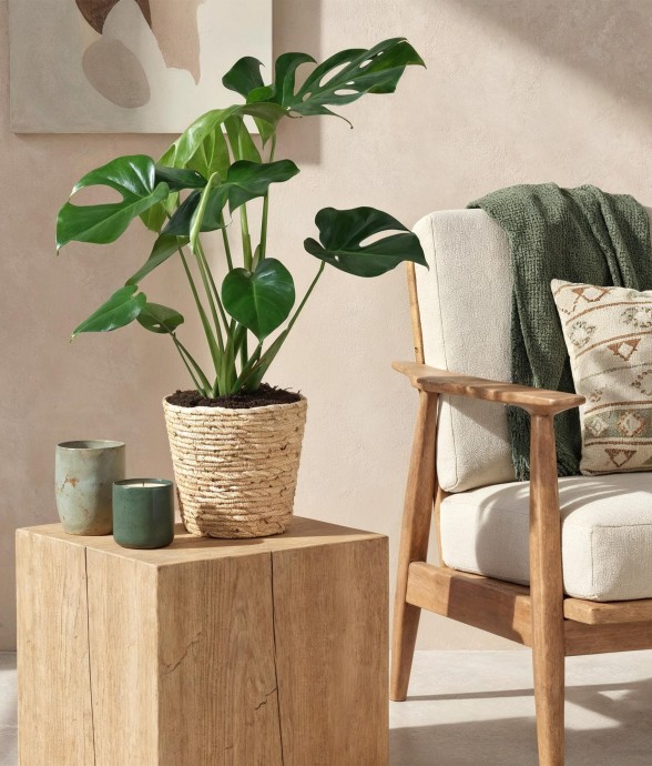 Monstera Deliciosa et panier