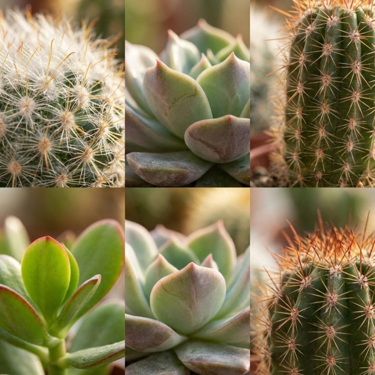 Mix Cactus & Succulentes -  6