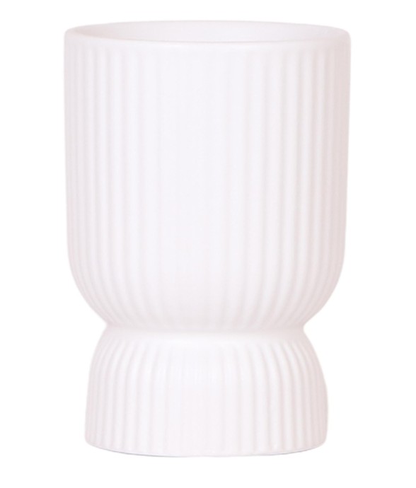 Pot décoratif Diabolo blanc