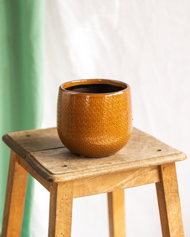 Cache pot Bari Ocre