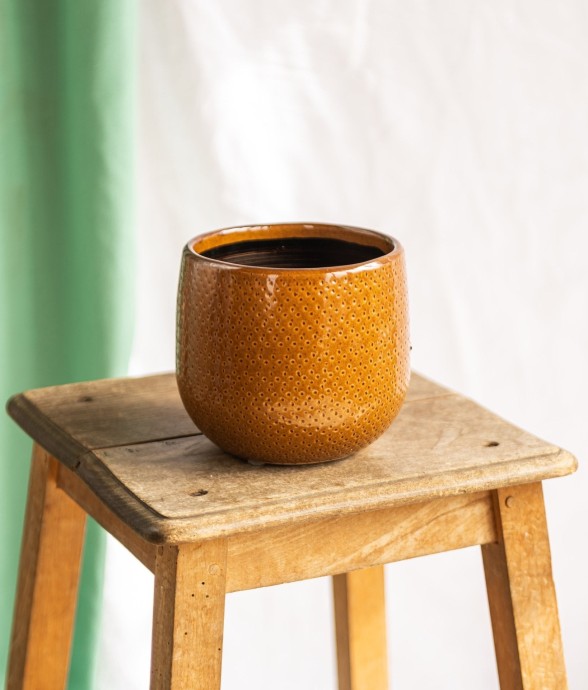 Cache pot Bari Ocre