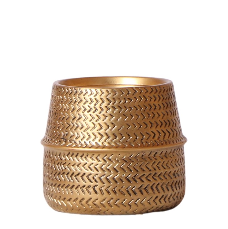 Cache-pot doré - Ø9cm