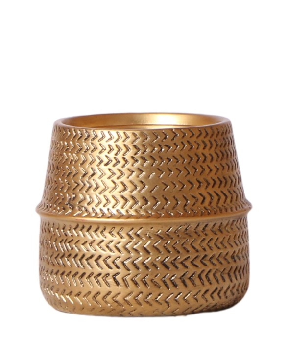 Cache-pot doré - Ø9cm