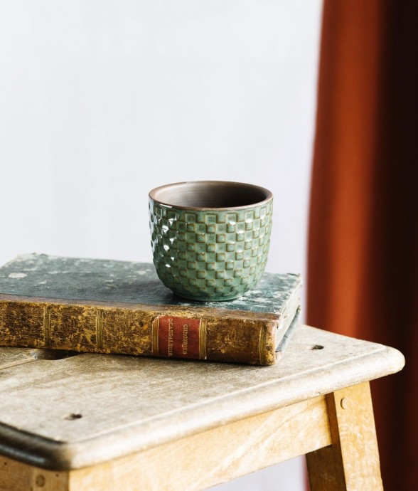 Mini cache pot - RELIEF VERT