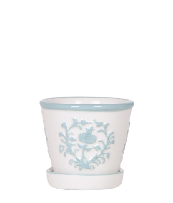 Pot décoratif Malaga turquoise