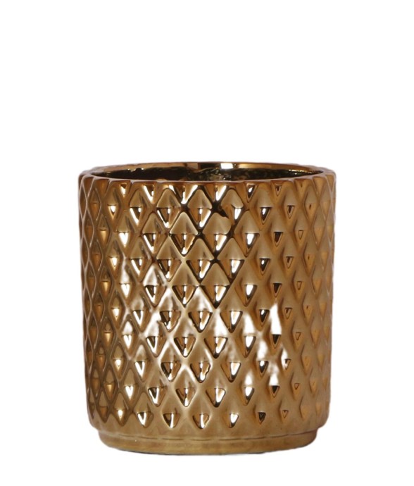 Cache-pot métallique - Ø9cm