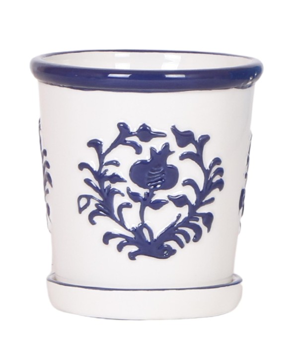 Cache-pot Malaga bleu