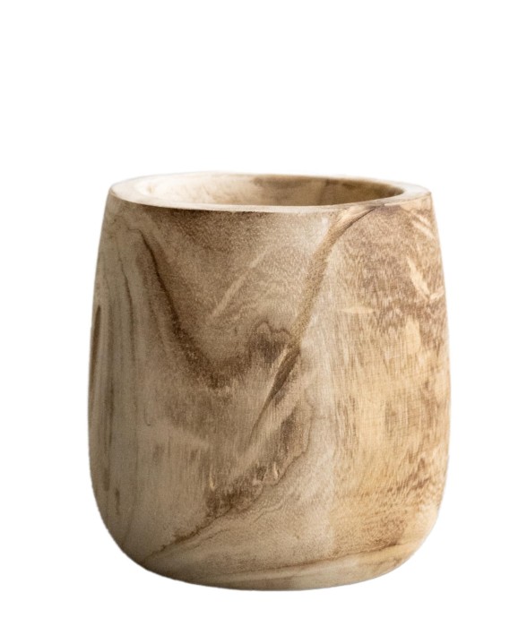 Cache-pot en bois -h25cm,...