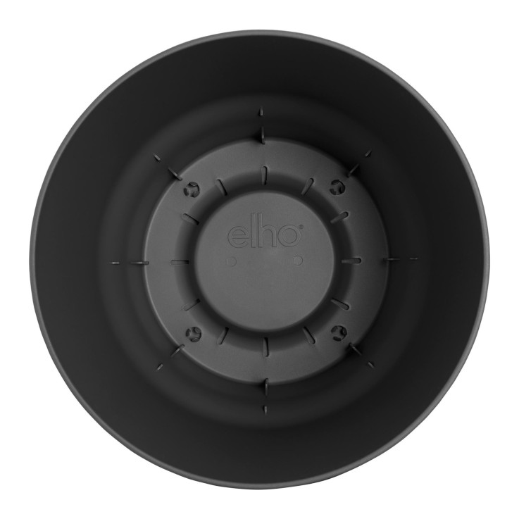 Pot elho Greenville Rond noir 14 cm