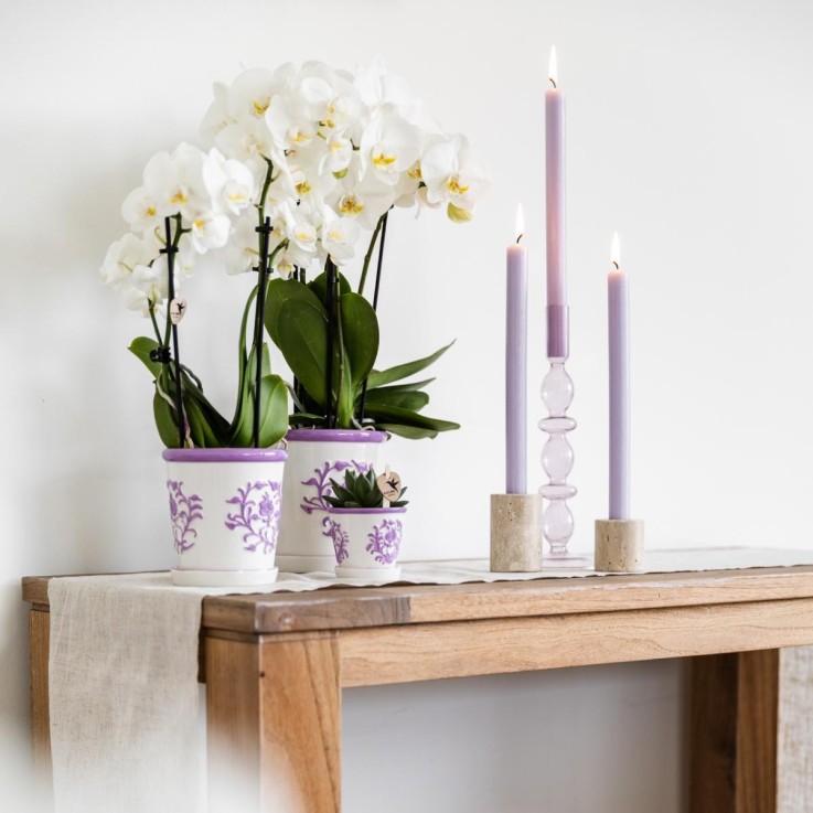 Pot décoratif Malaga Lilas