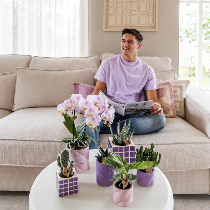 Pot décoratif Candy rose