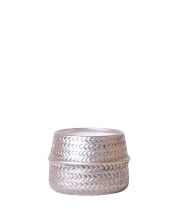 Cache-pot argenté - Ø6cm