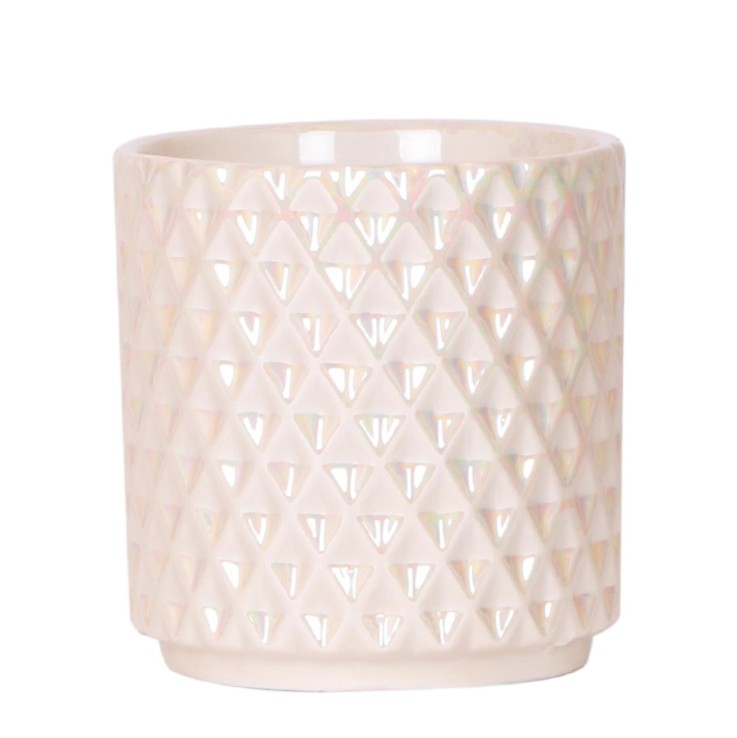 Pot Diamond Pearl en Travertin