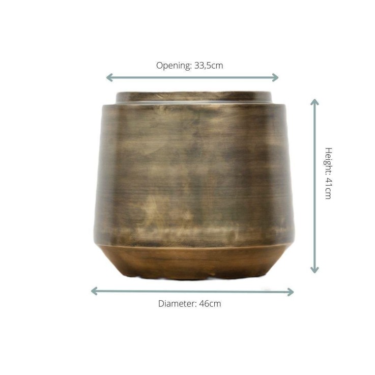 Pot Indigo Vintage Or 46 cm