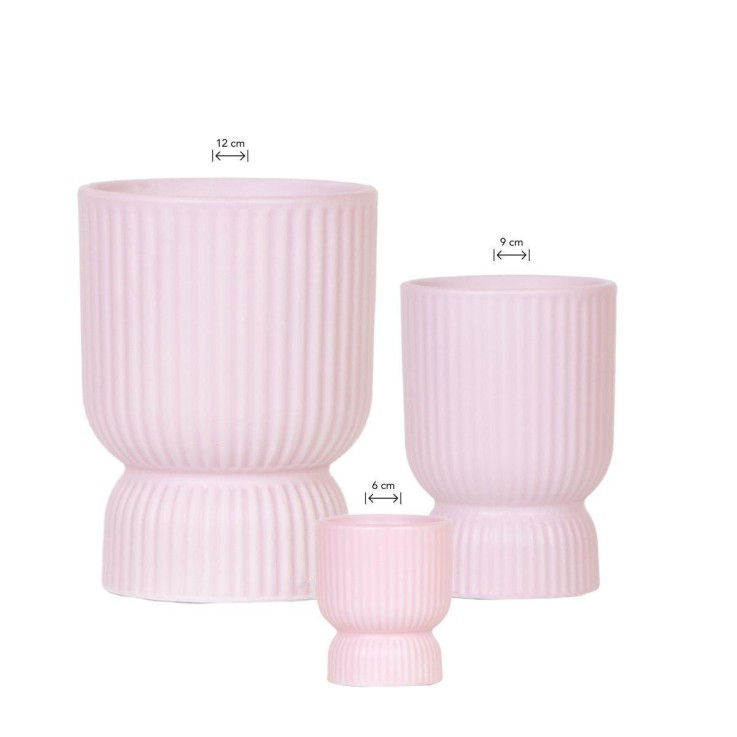Offre Combinée - Pots Décoratifs Diabolo Roses