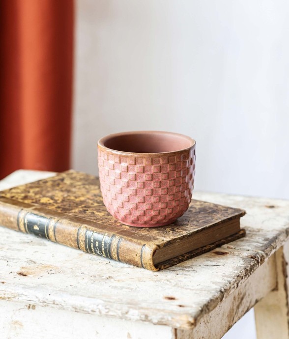 Mini cache pot - RELIEF ROSE