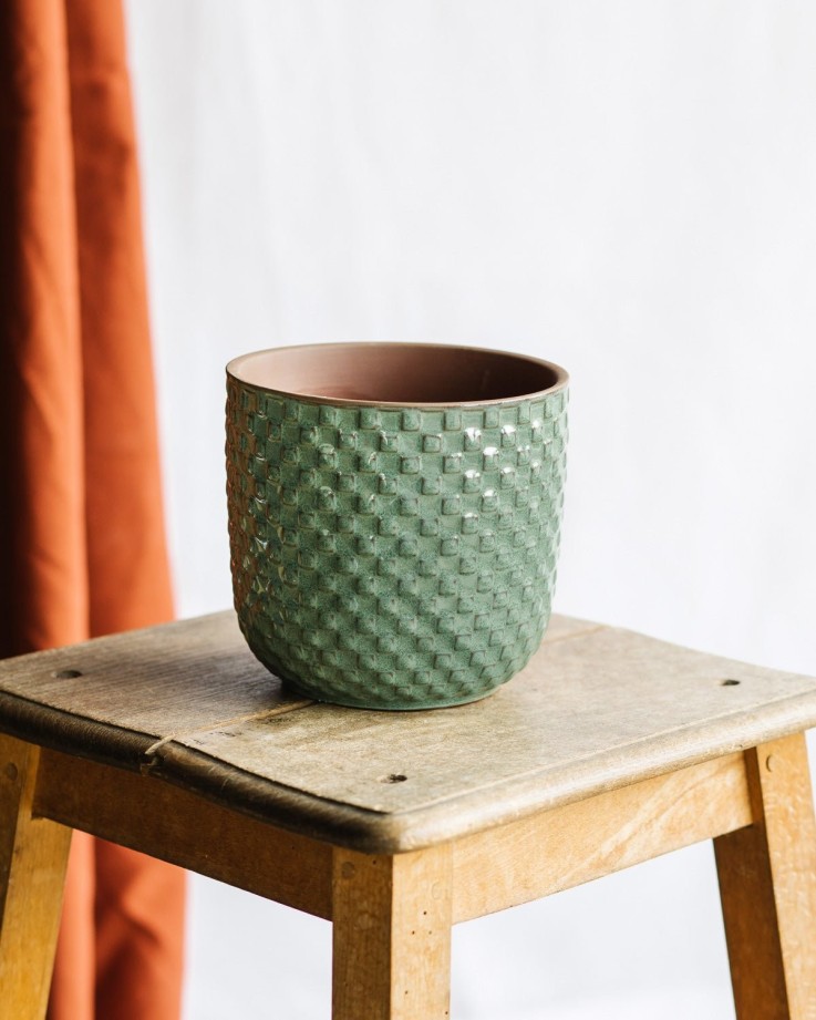Cache pot  - RELIEF VERT