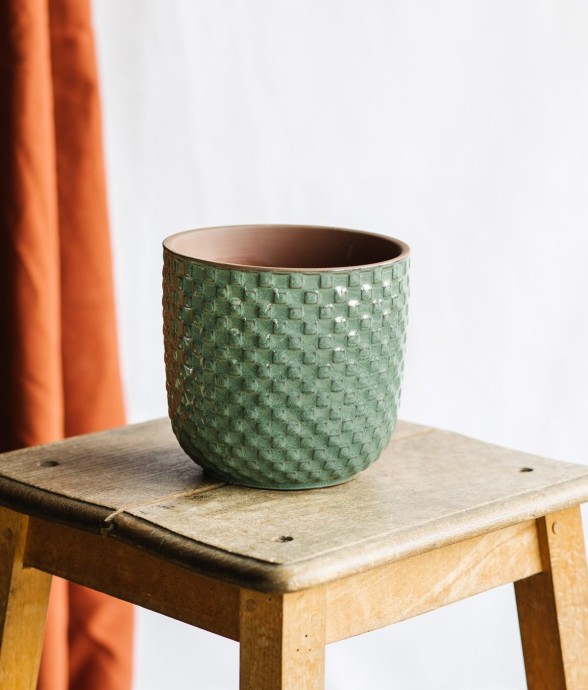 Cache pot  - RELIEF VERT