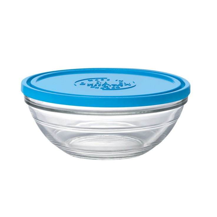 Saladier de conservation en verre rond (2,4L)
