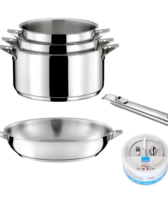 Lot 6 pièces Inox - 3...