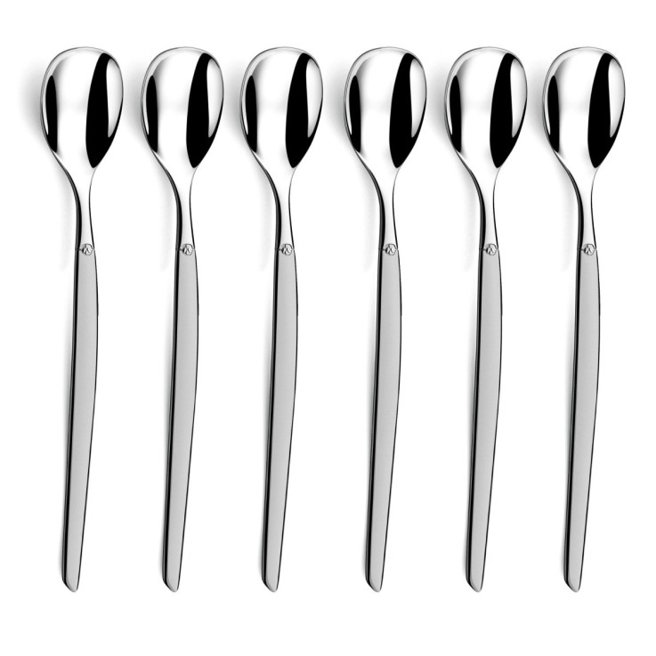 Set 6 cuillères glace & mazagran Jet Sablé en inox