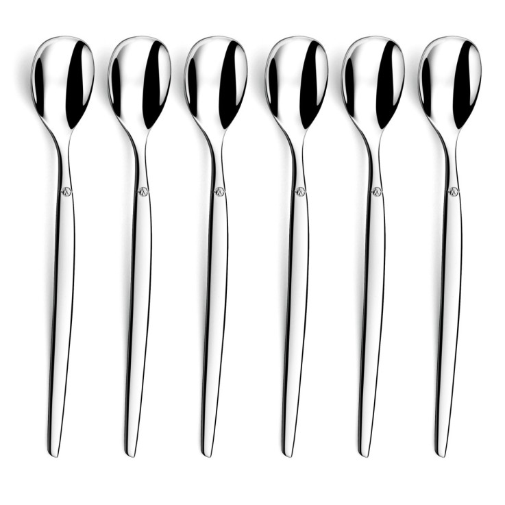 Set 6 cuillères glace & mazagran en inox