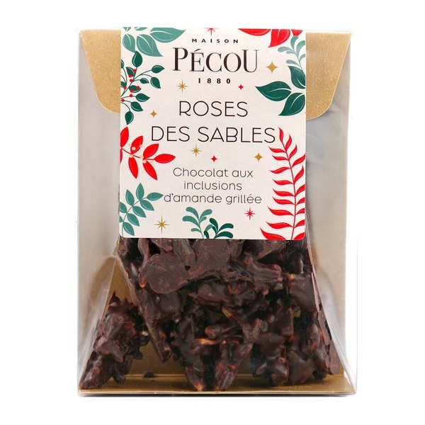 Rose des sables au chocolat noir et amande grillée - Boîte de 100g