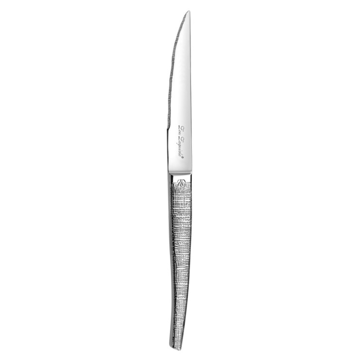 Bloc bois d'acacia 6 couteaux steak en inox