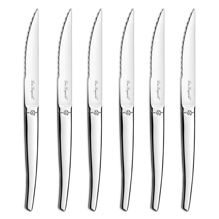 Coffret 6 couteaux steak en inox