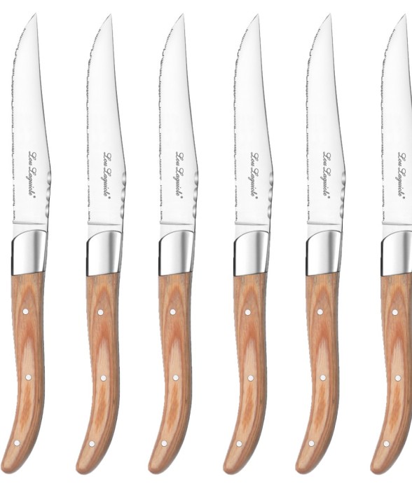 Coffret 6 couteaux steak en...