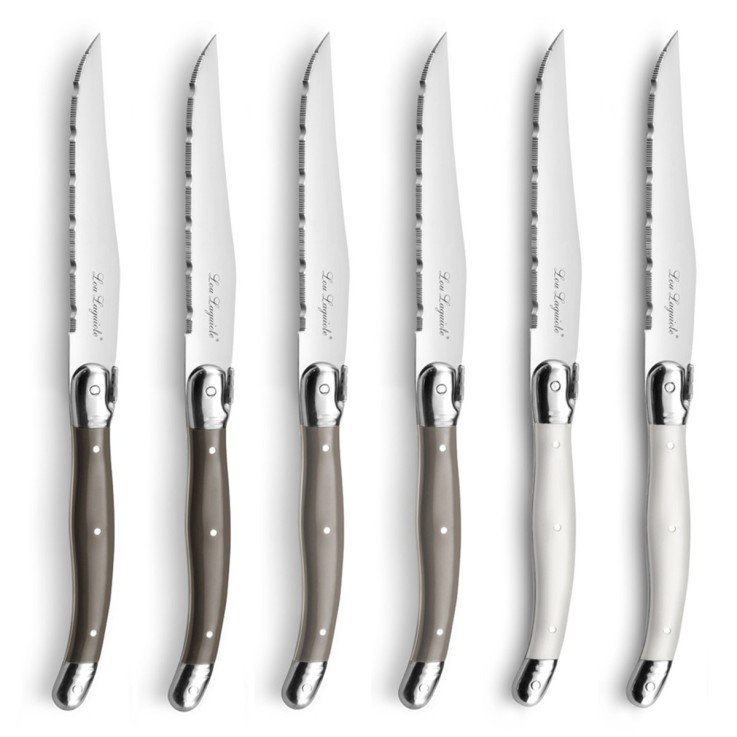 Coffret 6 couteaux steak en inox