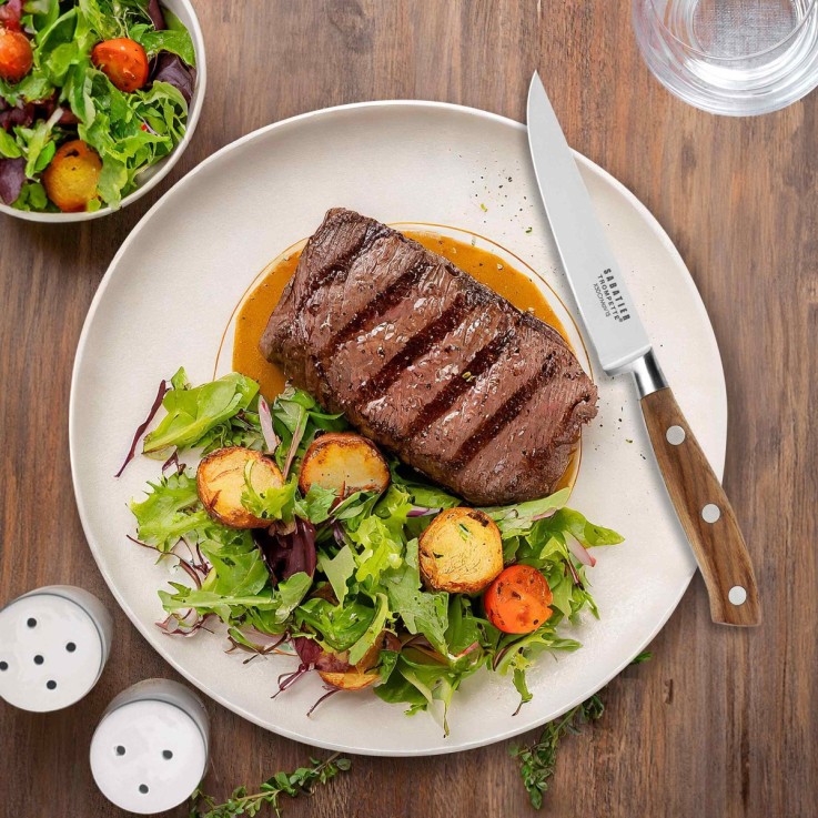 Set 6 couteaux steak en inox