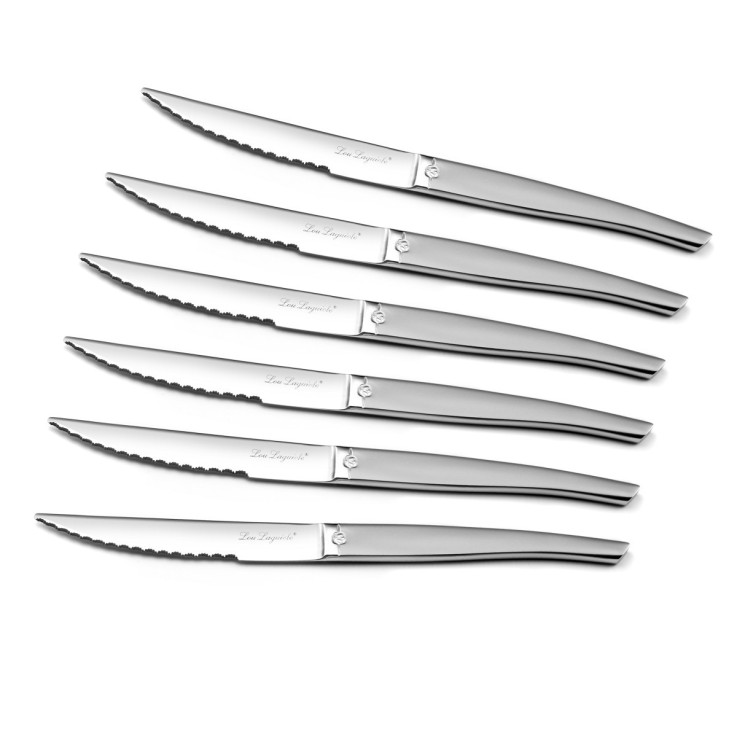 Coffret 6 couteaux steak Jet Sablé en inox