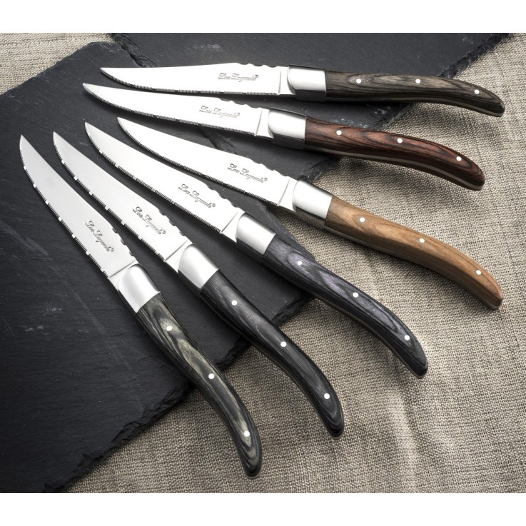 Coffret 6 couteaux steak en inox