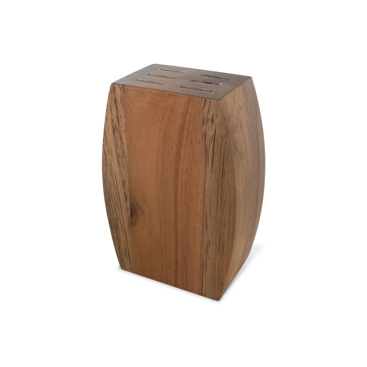 Bloc bois d'acacia pour 6 couteaux steak Serge