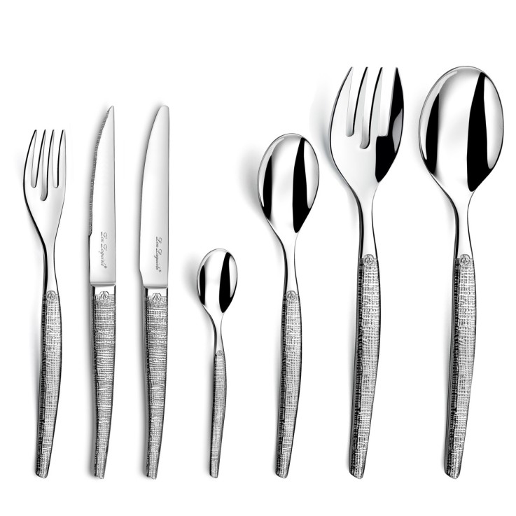 Ménagère 62 pièces table & steak Jet Textil en inox