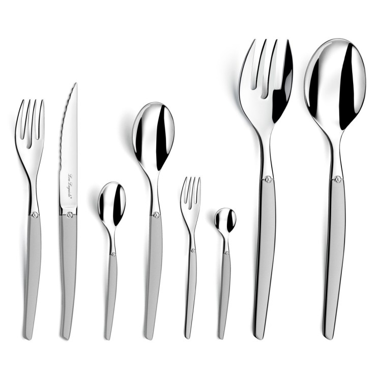 Ménagère 74 pièces Jet Sablé en inox