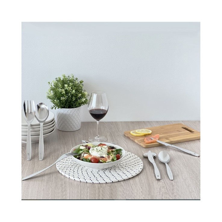 2 couverts de service Figure en inox