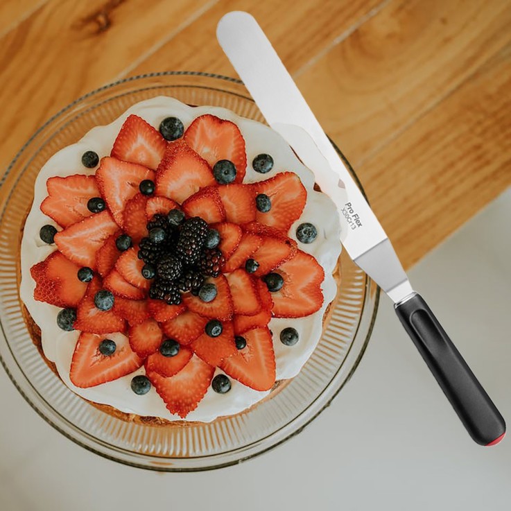 Spatule courbée 25cm en inox