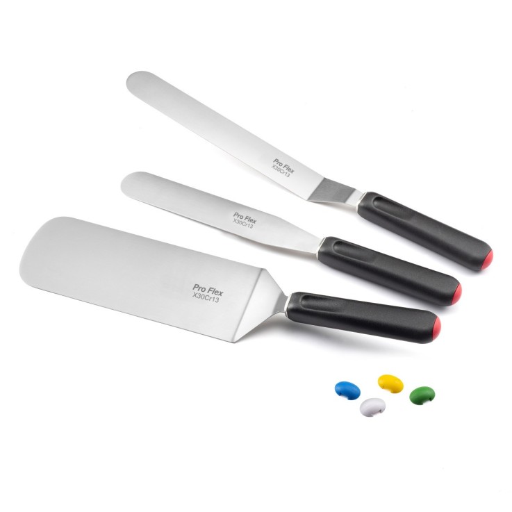 Set 3 spatules Pâtisserie en inox
