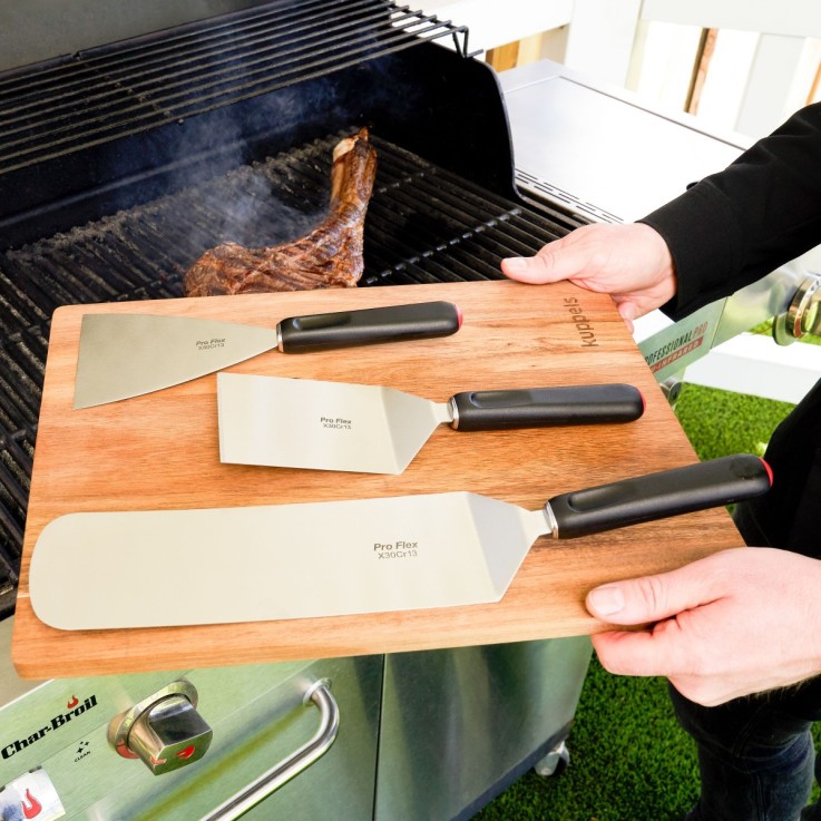 Set 3 spatules Barbecue en inox
