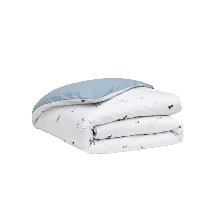 Housse de couette enfant imprimée en percale de coton, LA PARADE EN FETE