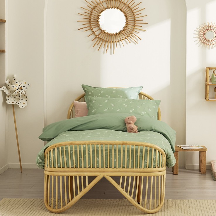 Housse de couette enfant imprimée en percale de coton, CUEILLETTE