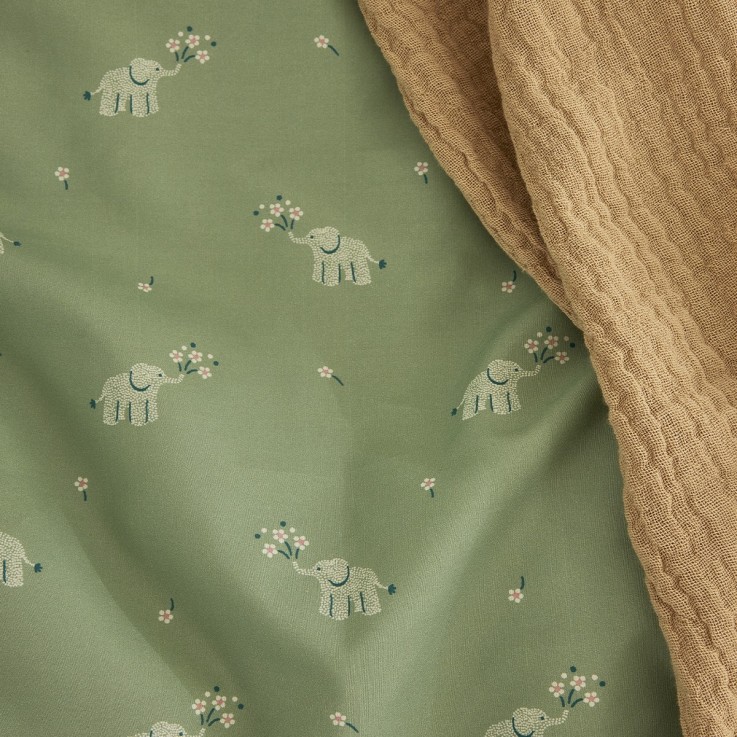 Housse de couette enfant imprimée en percale de coton, CUEILLETTE